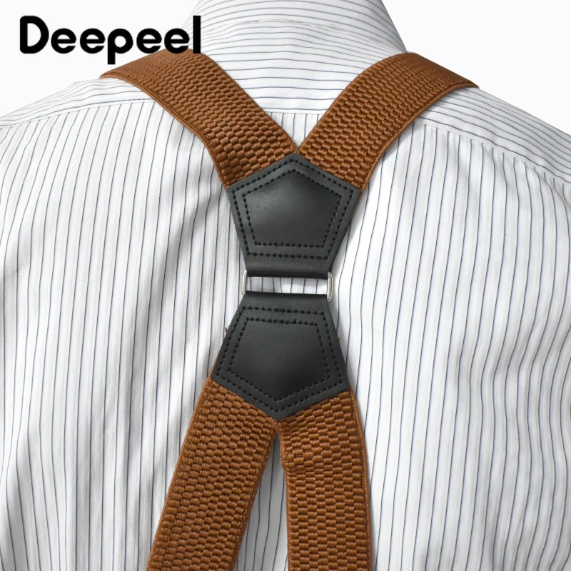 3,8*120 см, мужские подтяжки с 4 зажимами - Фотография_5