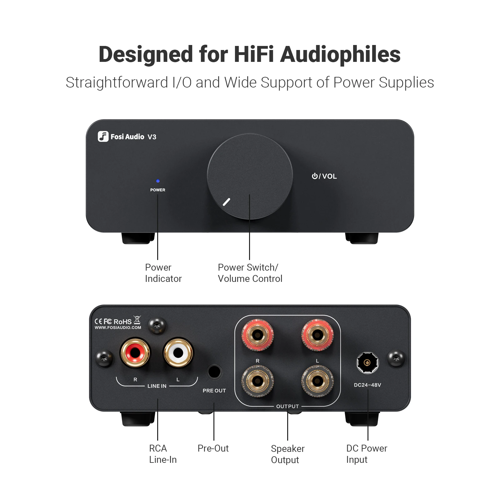 Fosi audio v3 стерео усилитель - Фотография_2