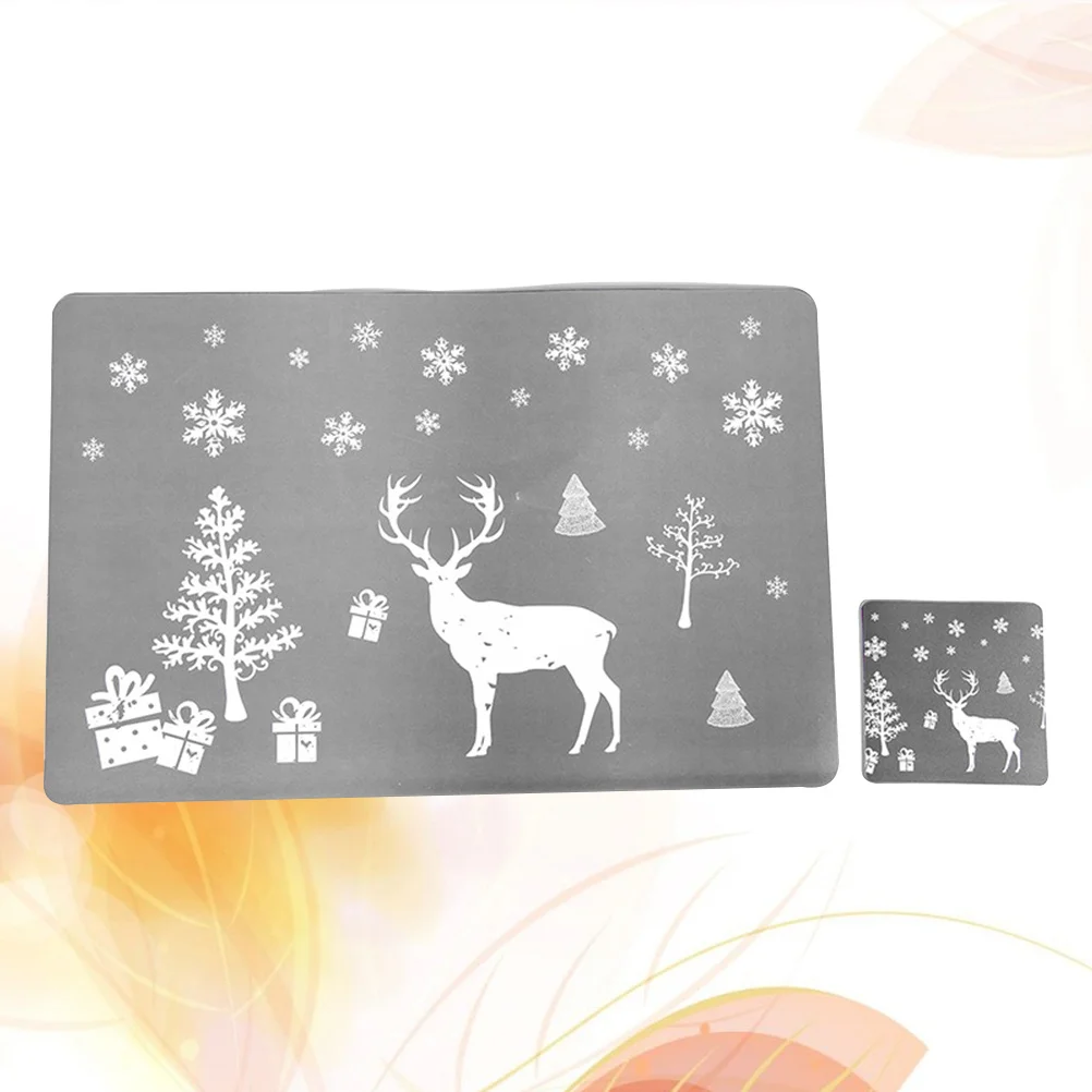 Рождественский набор подставок из пвх