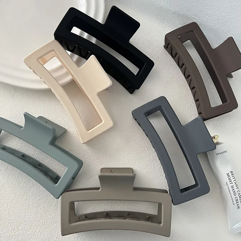 Заколка-краб женская прямоугольная