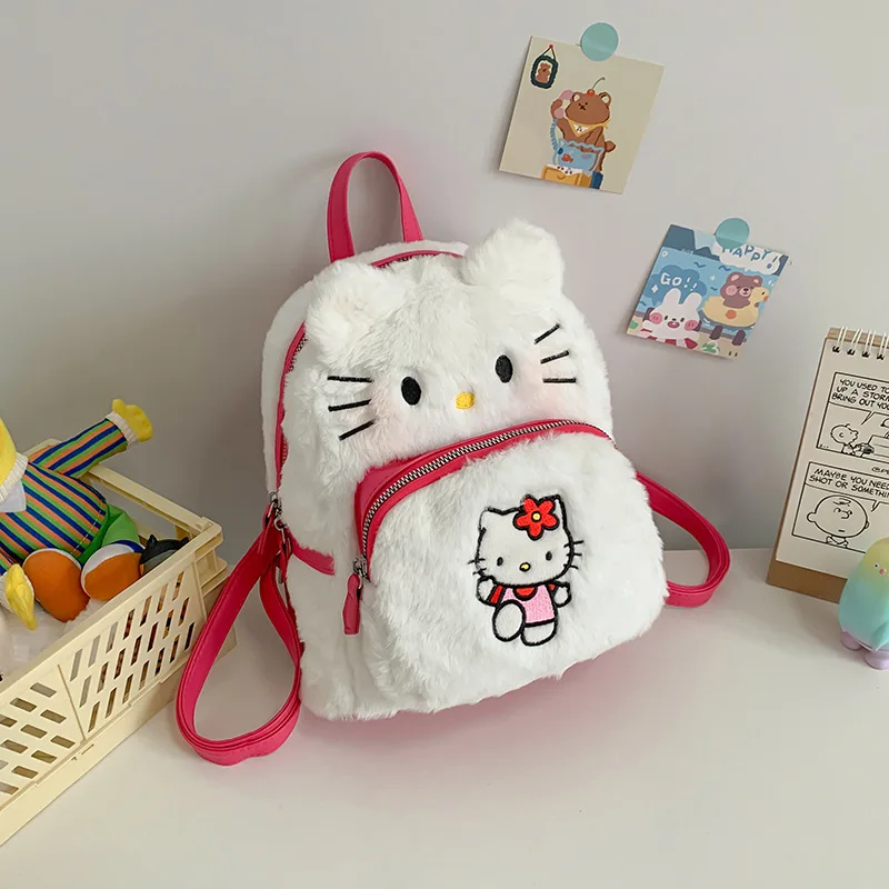 Аниме sanrio плюшевый рюкзак милый - Фотография_3