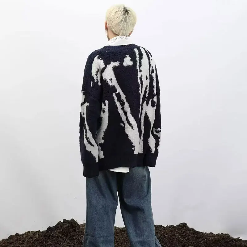 Флокированные свитера в американском стиле ретро - Фотография_6