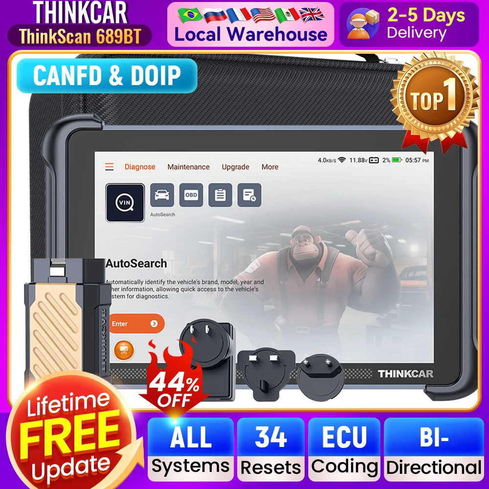 Thinkcar thinkscan 689bt автомобильный