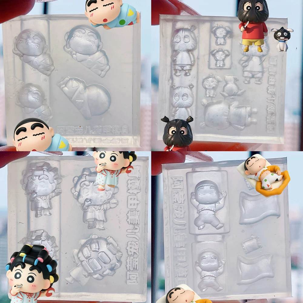 Японская кавайная аниме 3d акриловая форма для дизайна ногтей