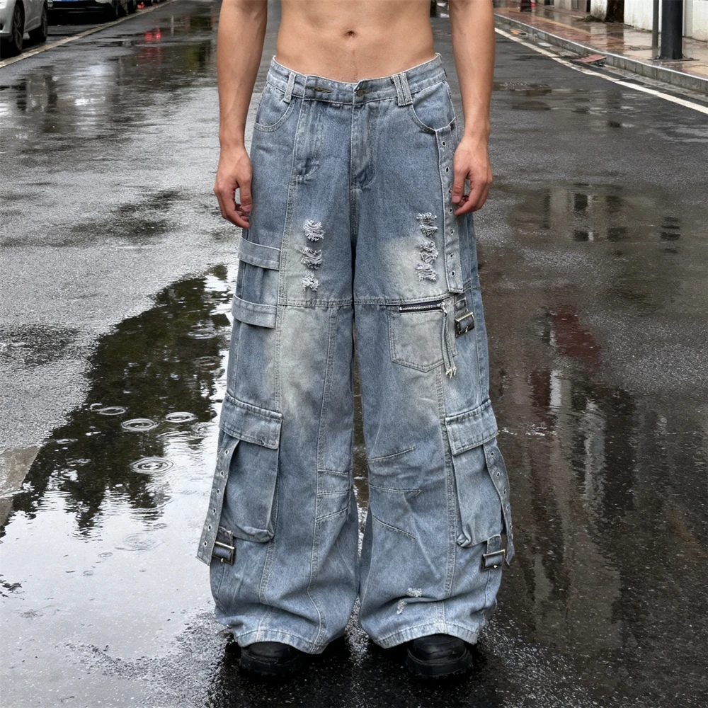 Kuclut модные нишевые брендовые прямые брюки лучшего качества - Фотография_4