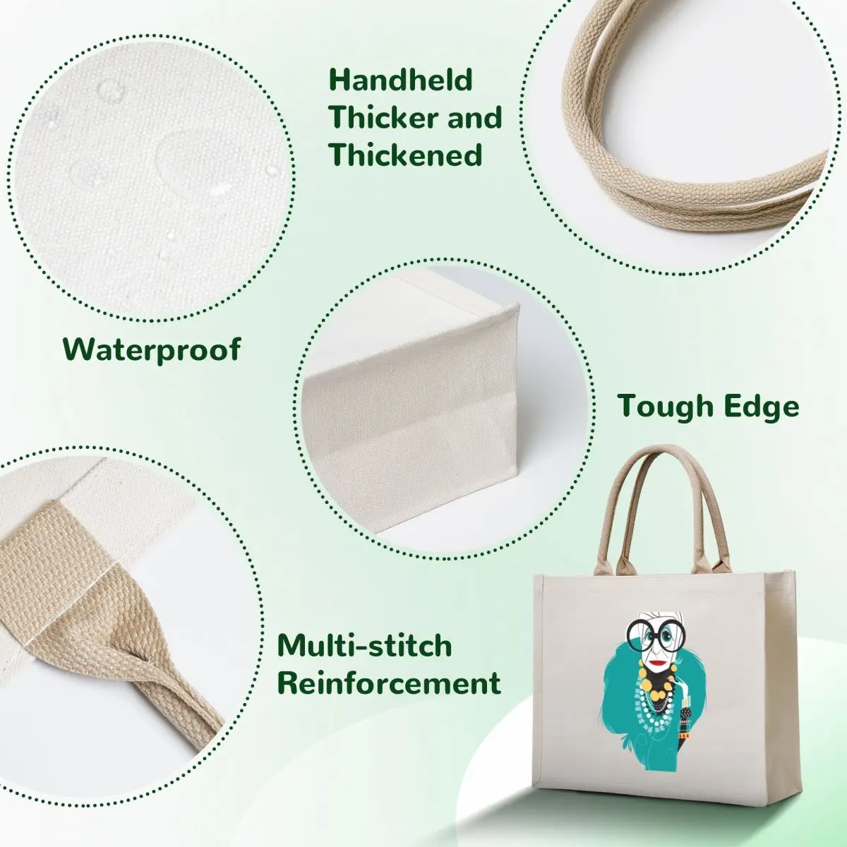 Iris apfel (8) большая сумка для женщин - Фотография_4