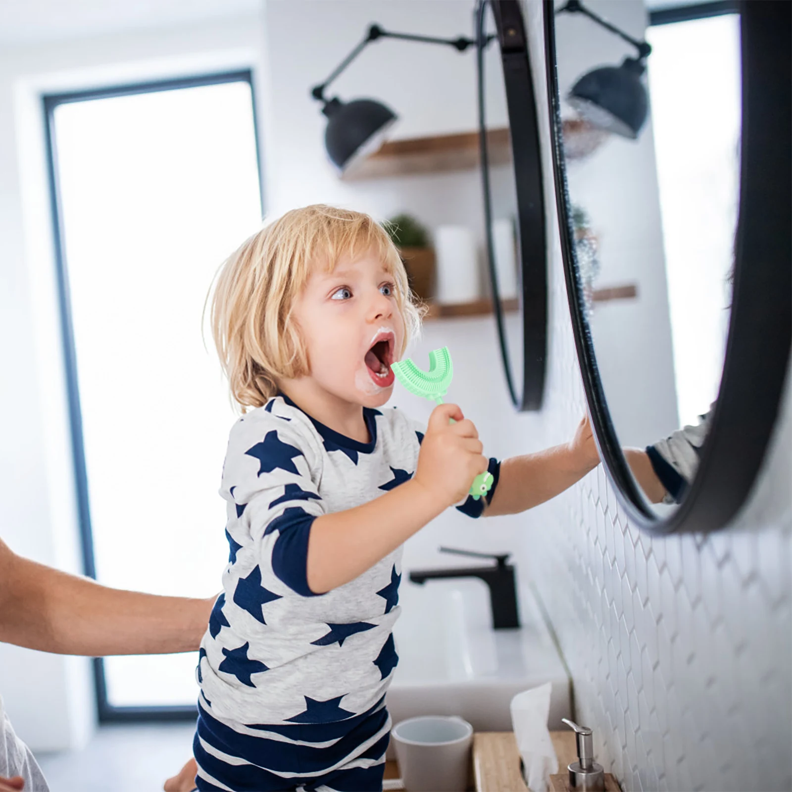 Детская u-образная зубная щетка для детей - Фотография_6