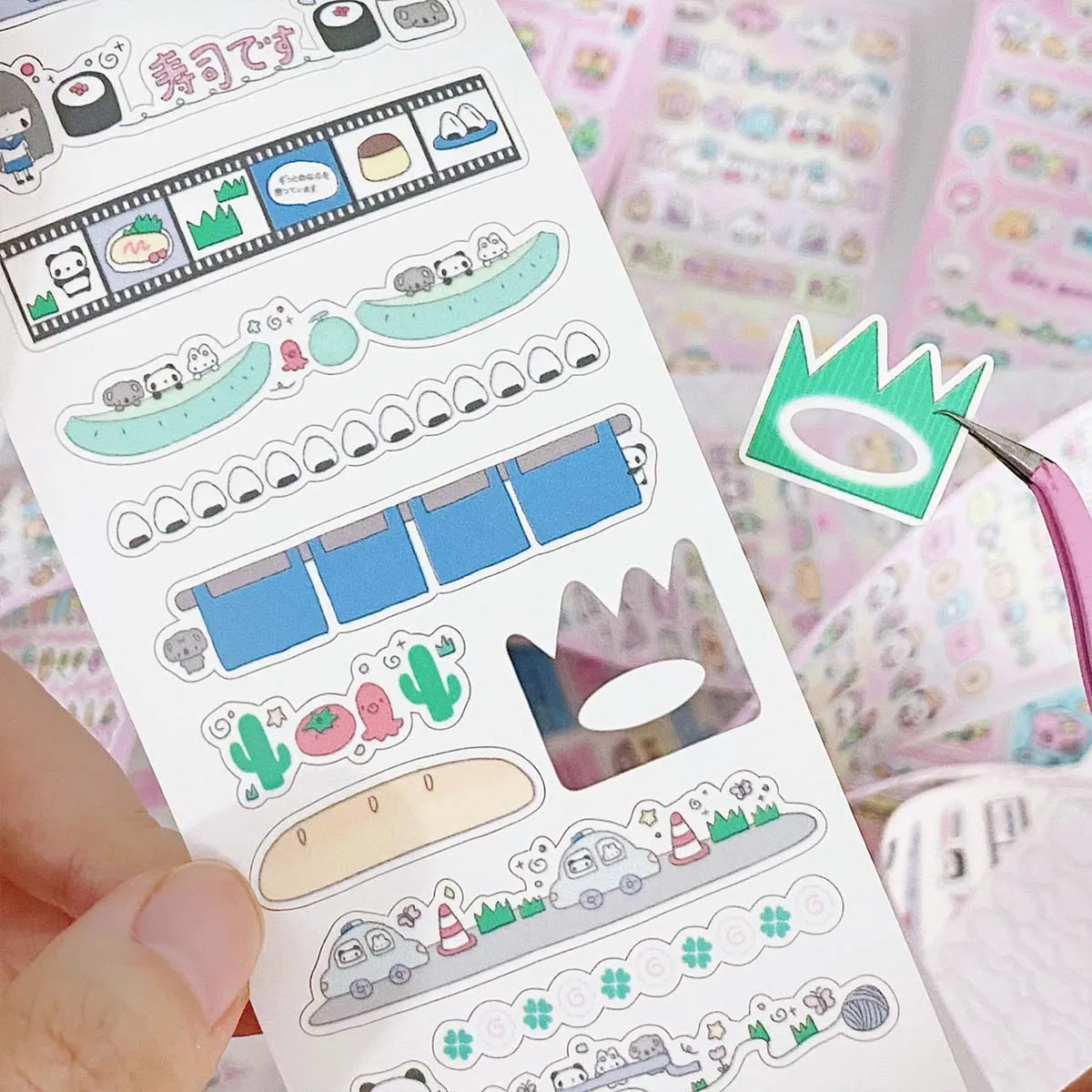 Kawaii washi tape die cut декоративная - Фотография_2