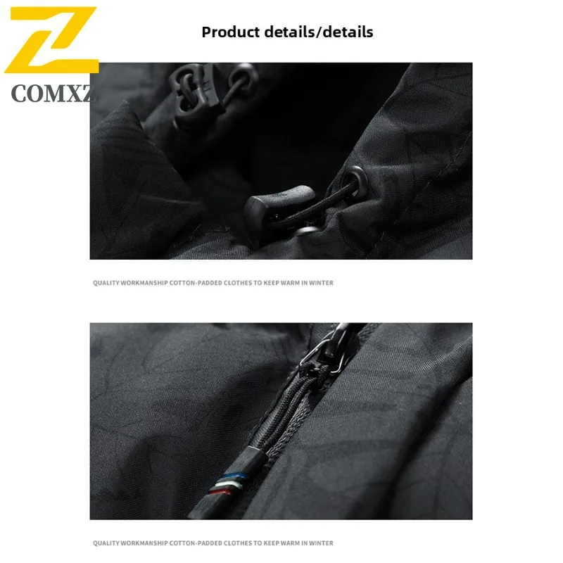 Comxz кленовый лист стеганая мужская - Фотография_6