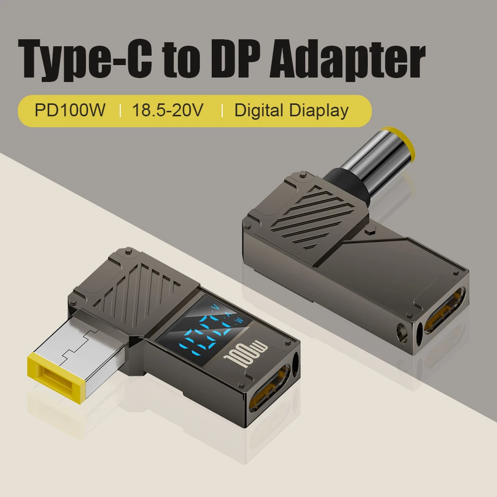 Pd100w type-c to dc plug converter