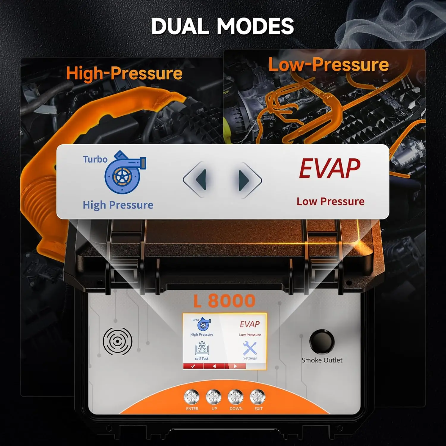 Ancel l8000 автомобильная дымовая машина evap - Фотография_5