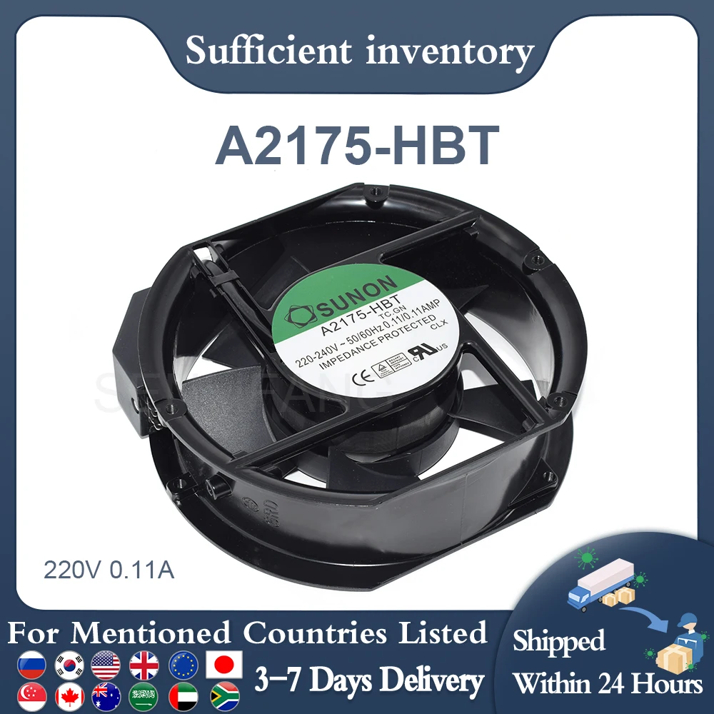 Для sunon a2175-hbt tc.gn a2175-hbl 220-240v 0.11amp 1751 172*150*51 мм