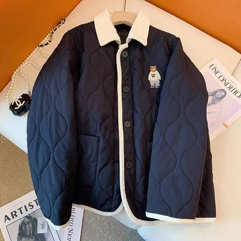 Женское хлопковое пальто с отложным - Фотография_2