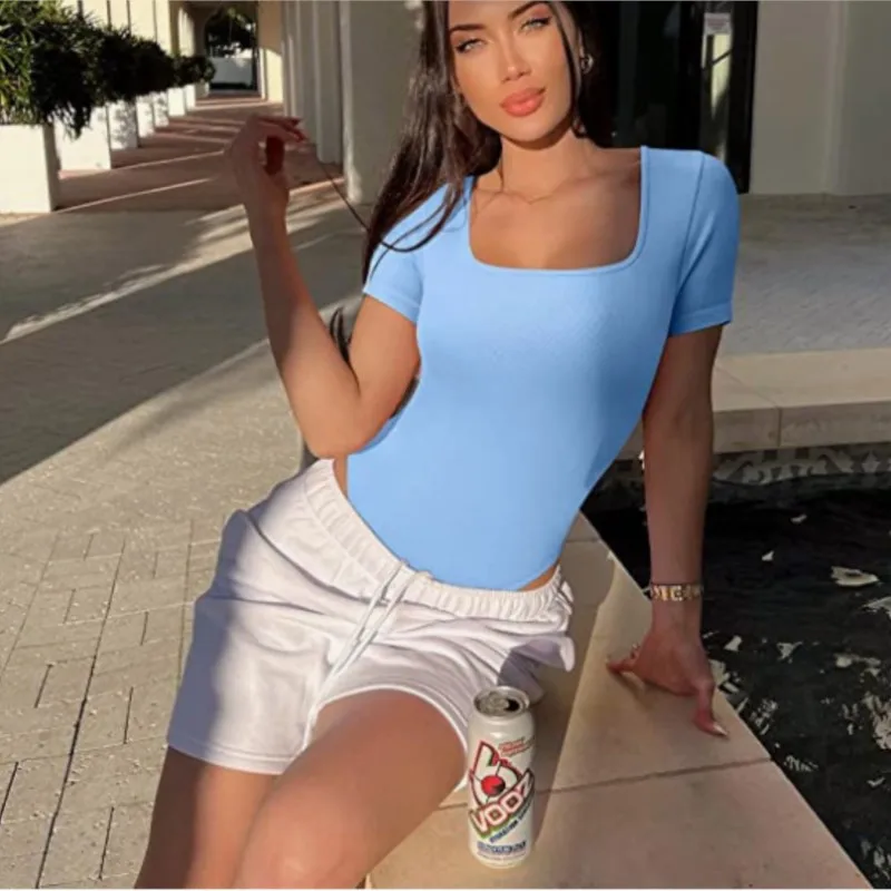 Женское утягивающее боди с квадратным вырезом - Фотография_5
