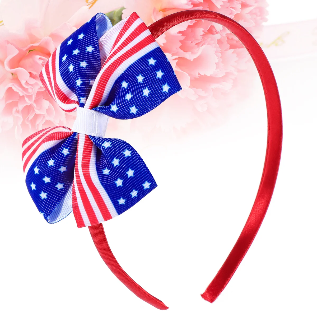 Детская заколка для волос с флагом красной америки и бантом
