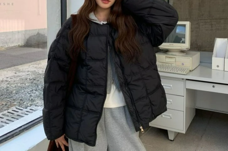 Модная хлопковая куртка с круглым вырезом для женщин - Фотография_3