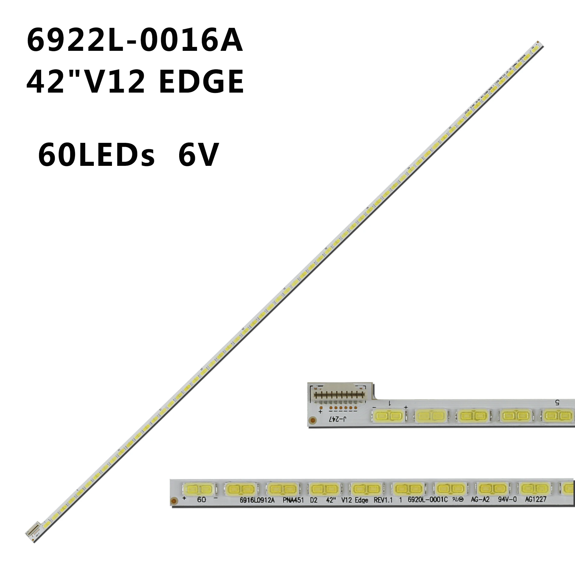 Светодиодная лента подсветки для 42 дюйма v12 edge rev1