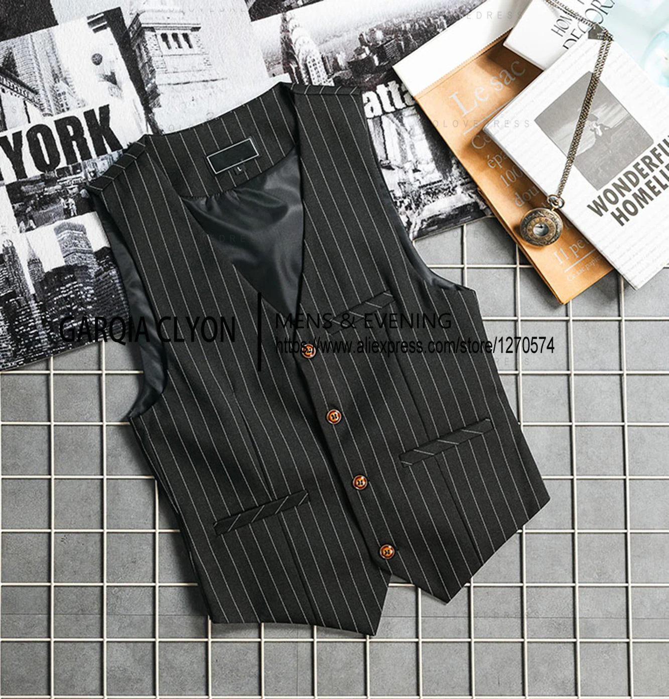 Жилет мужской в полоску - Фотография_3