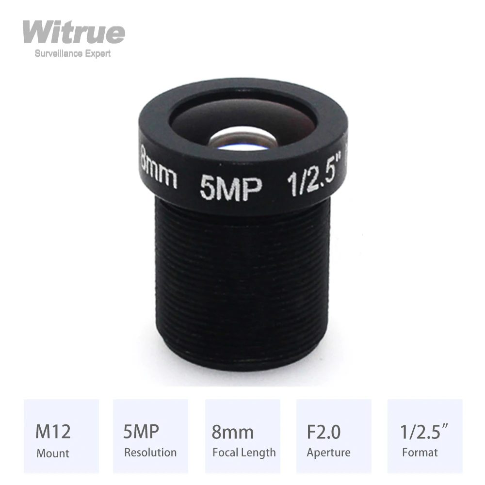 Witrue hd 5mp m12 объектив с креплением 8 мм 12 мм 16 мм диафрагма f2 - Фотография_2