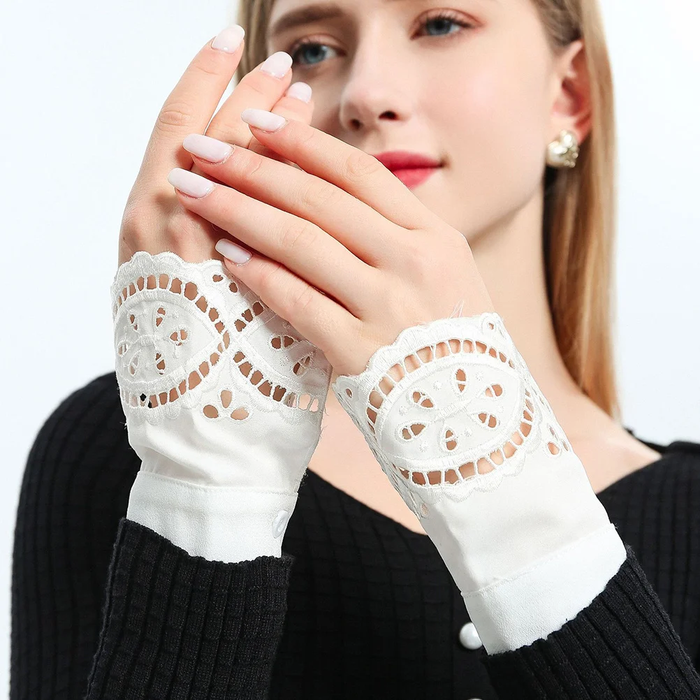 1 пара кружевных манжет на запястьях - Фотография_6