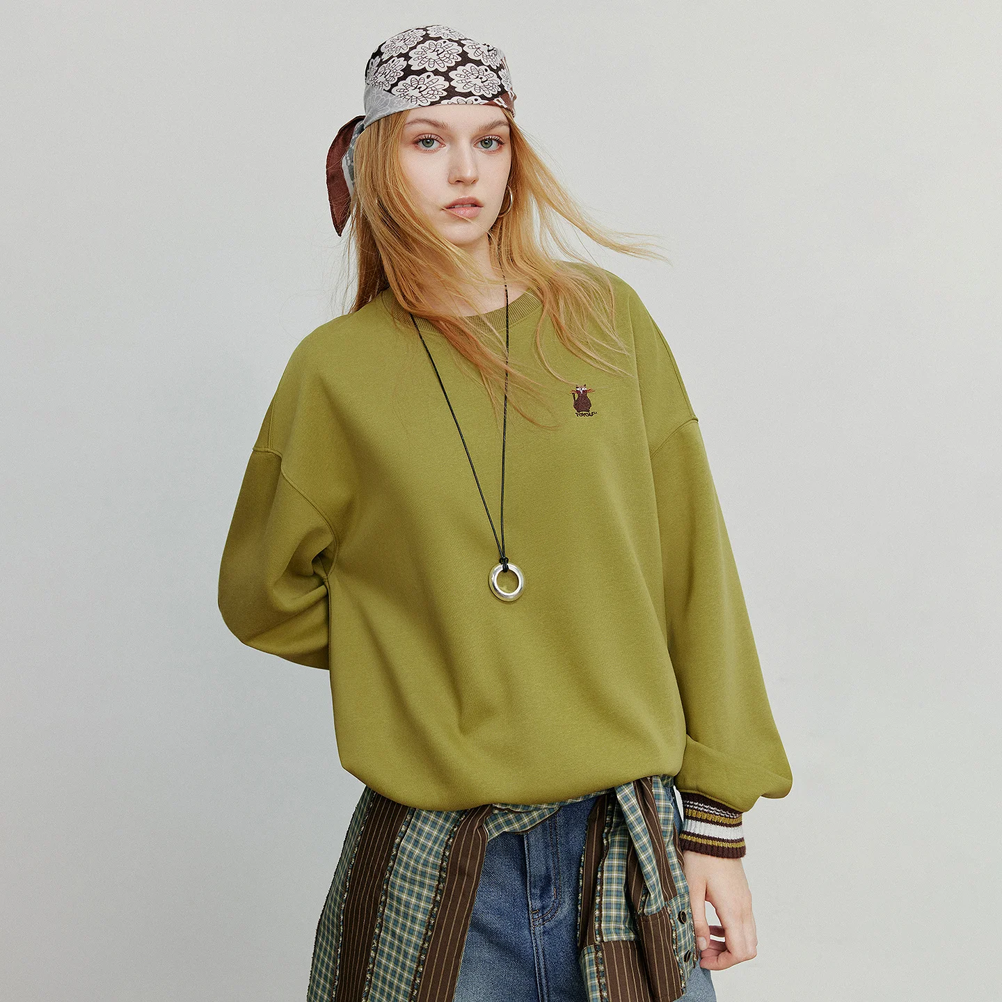 Toyouth женский пуловер с капюшоном - Фотография_3