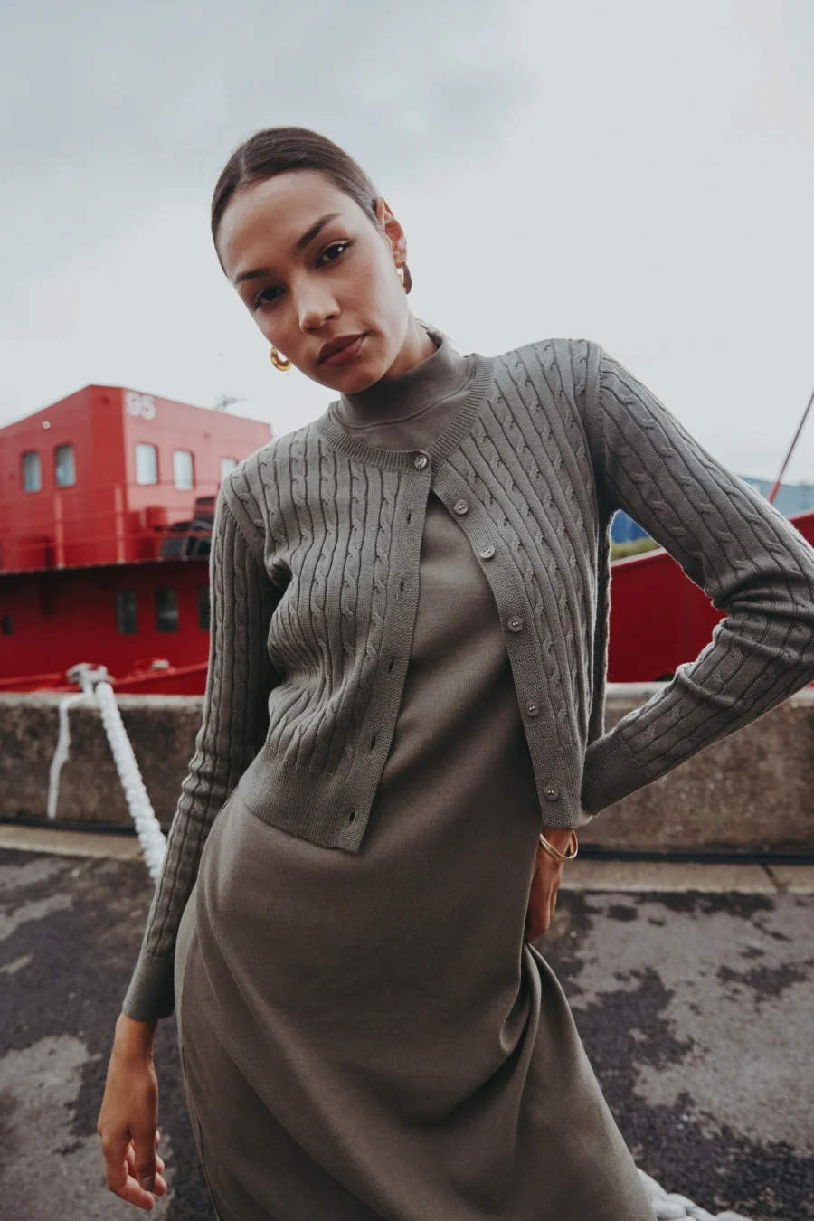 As aw25 новый дизайн вязаный тросовый