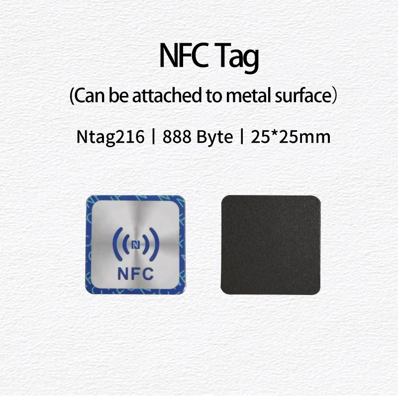 Антиметаллическая наклейка nfc 888 байт ntag216 этикетка 13