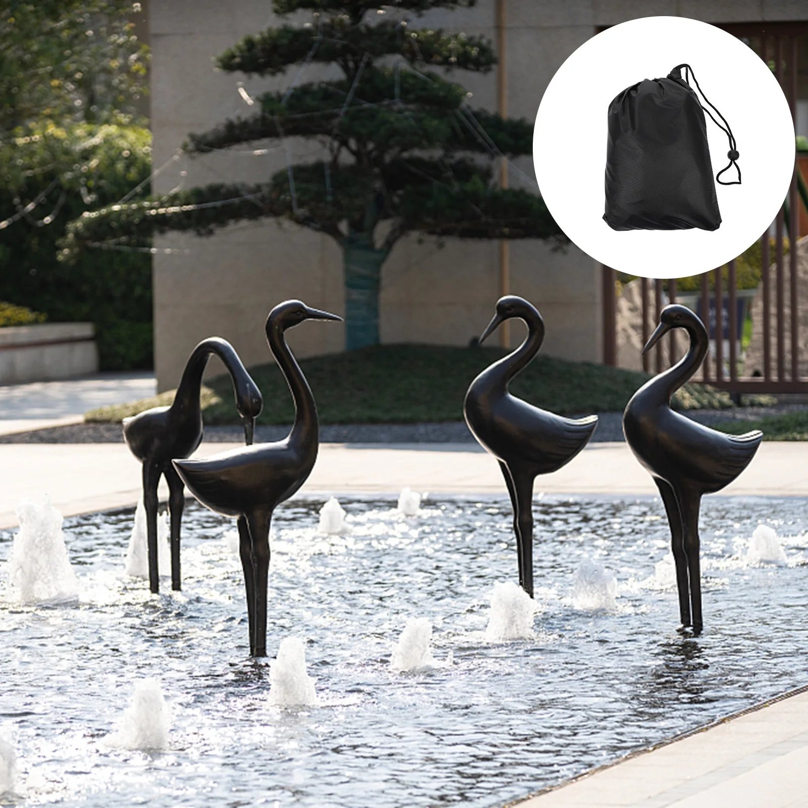 Водонепроницаемый садовый фонтан для наружной статуи - Фотография_6