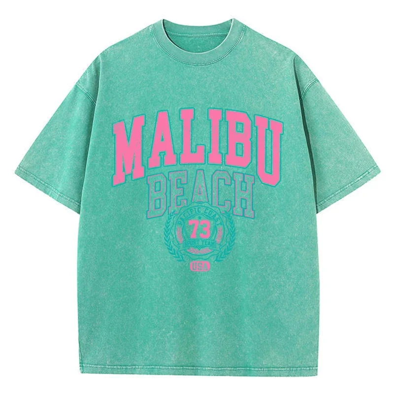 Malibu пляжная стираная футболка - Фотография_6