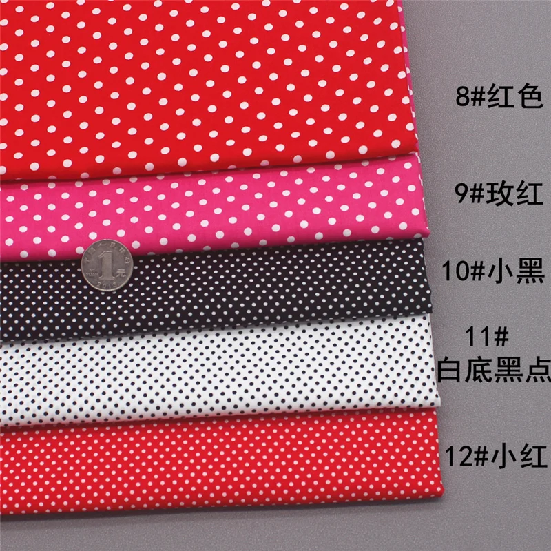 140x50 см хлопок с принтом в горошек - Фотография_4