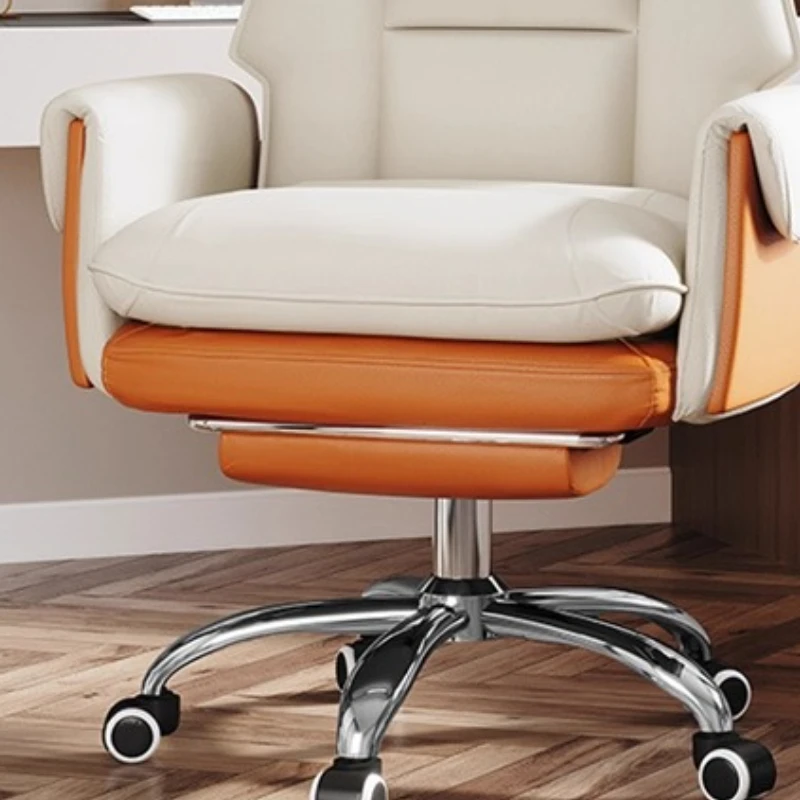 Подголовник, белый офисный стул - Фотография_4