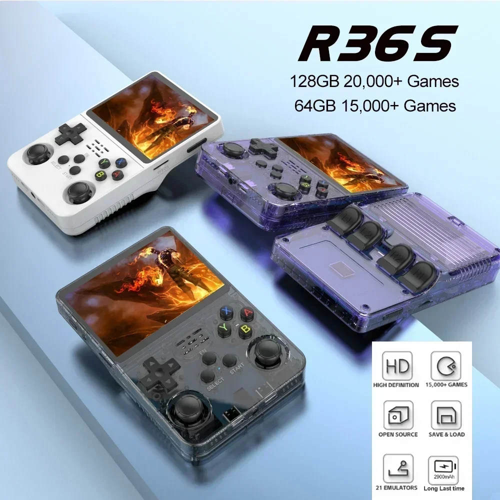 R36s arkos 2,0 ретро портативная игровая консоль 3 - Фотография_6