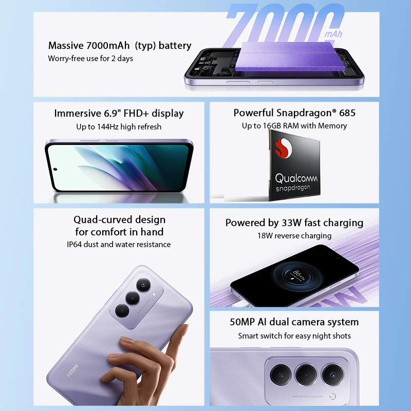 【brand+】redmi 15 глобальная версия смартфона 6 - Фотография_2