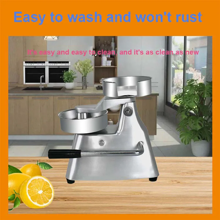 Бытовая ручная машина для приготовления гамбургеров из нержавеющей стали - Фотография_4
