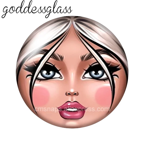 Красота девушка кукла лицо солнцезащитные очки девушка 10 шт - Фотография_4