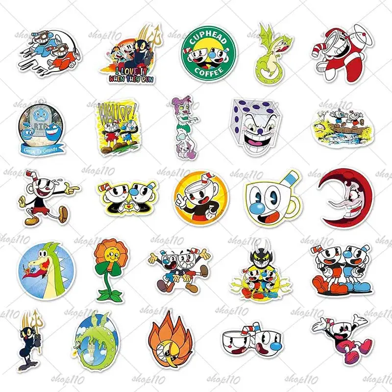 Наклейка cuphead для мальчиков - Фотография_3