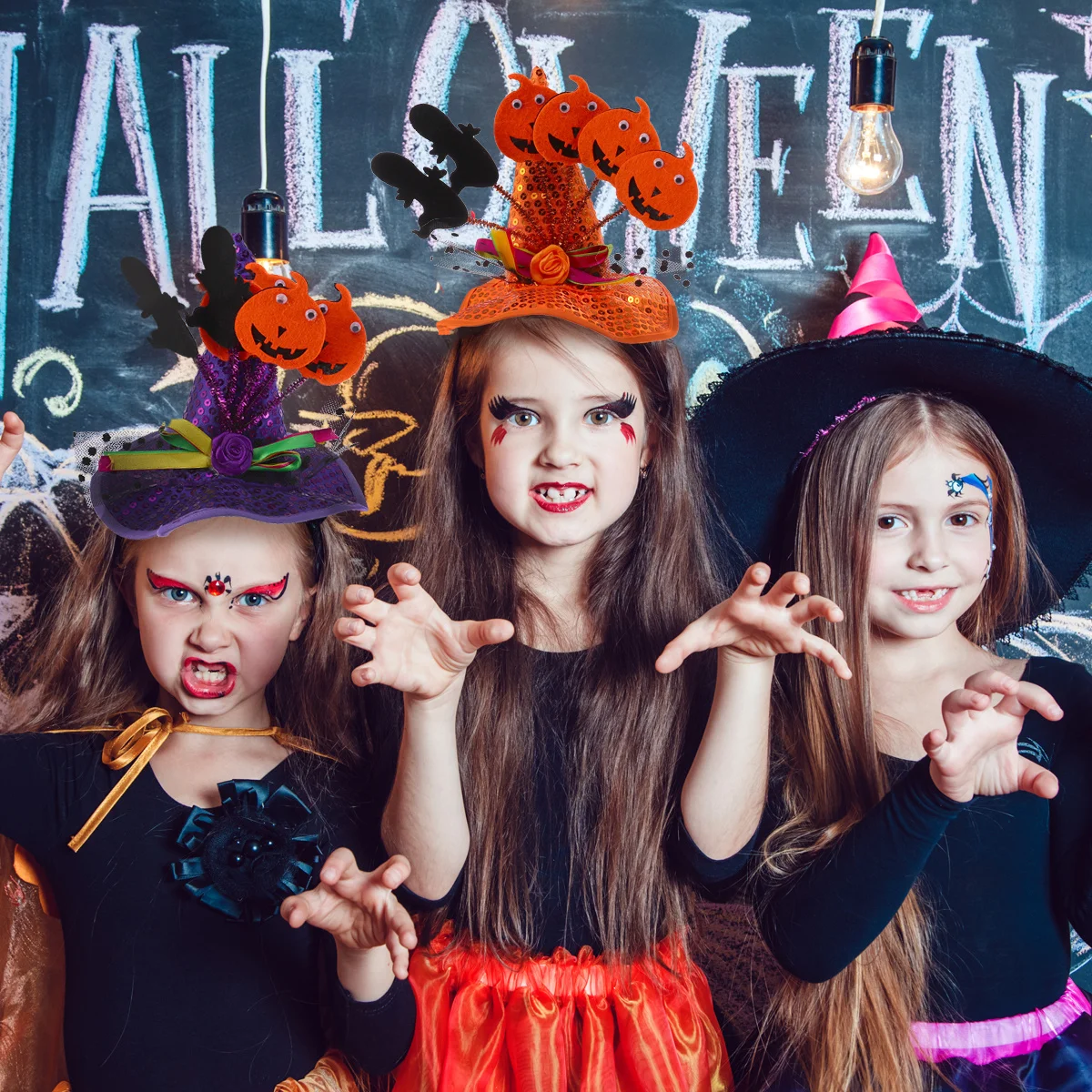 Pretyzoom чепчики для волос с блестками для женщин и детей - Фотография_6