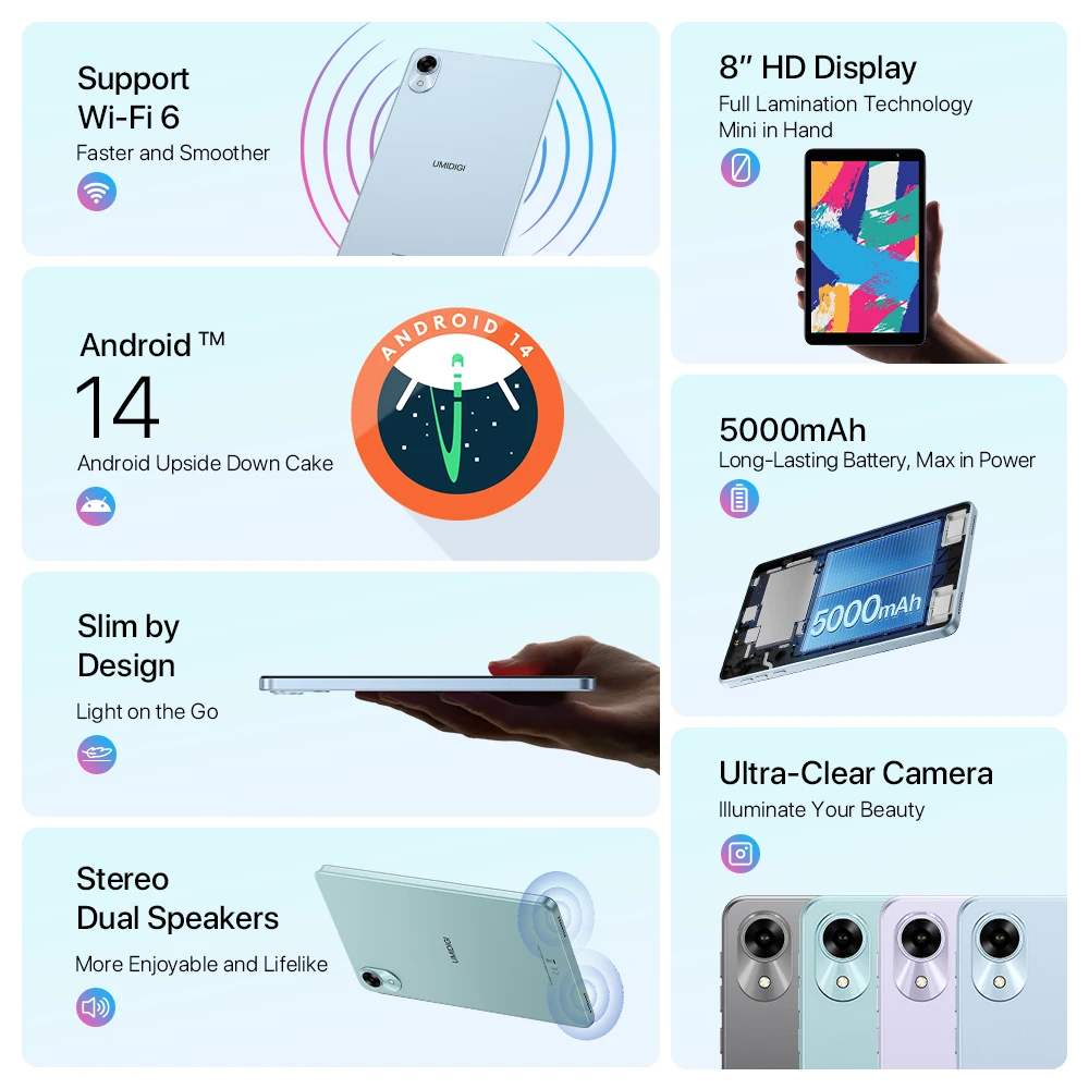 Umidig g1 tab мини-планшет 8 дюймов - Фотография_2