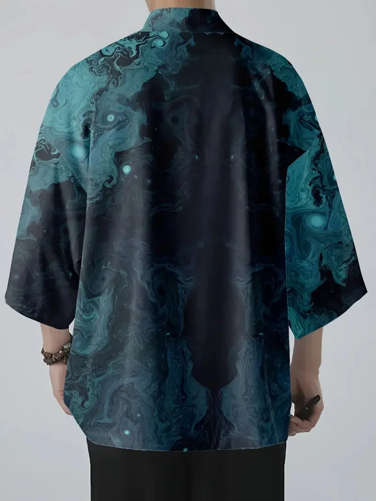 Новый тренд, модное мужское повседневное кимоно - Фотография_4