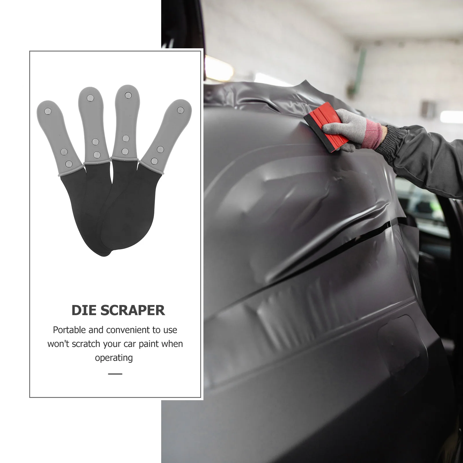 Набор скребков, многоразовый аппликатор для удаления герметика - Фотография_6