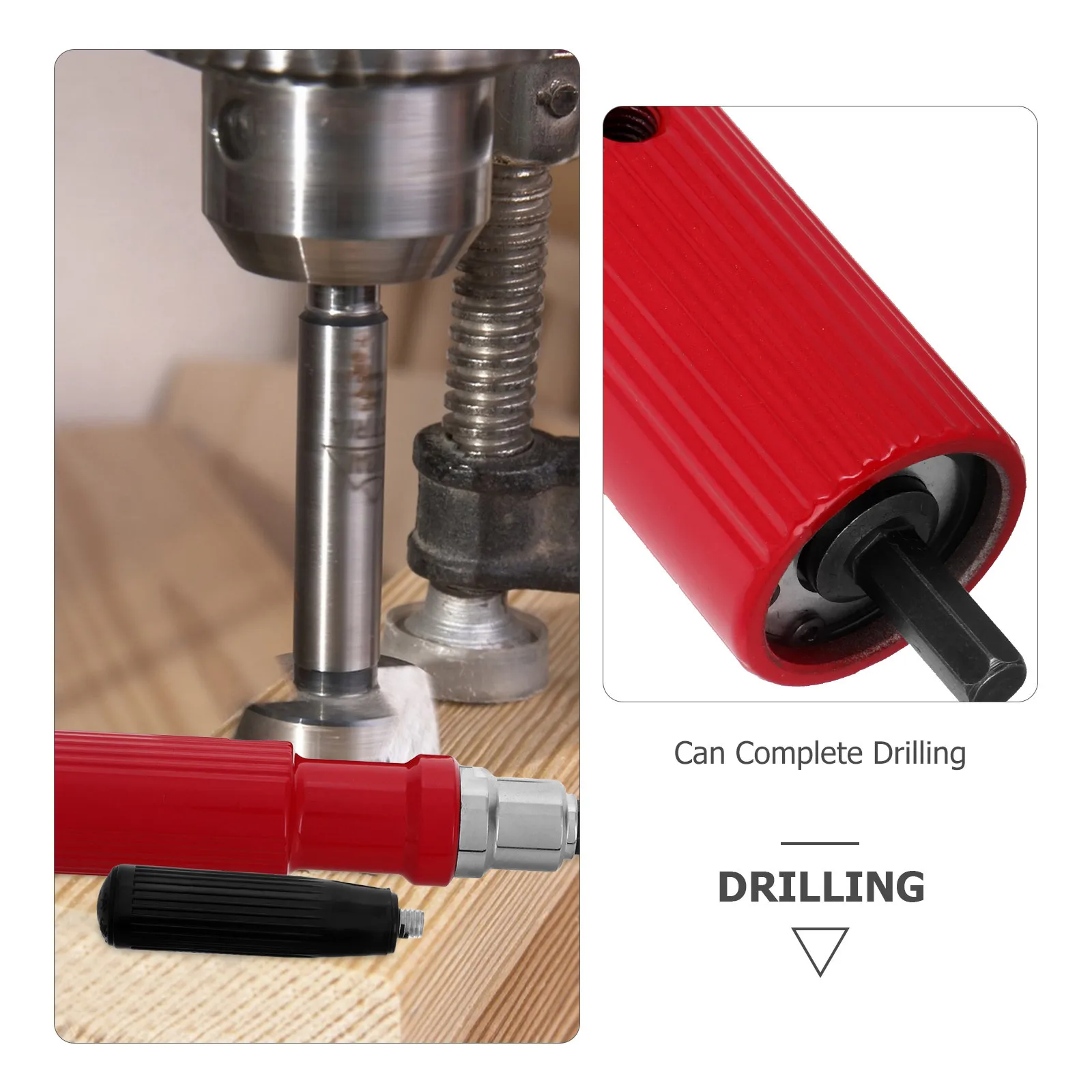 Красный адаптер для клепальной дрели - Фотография_3