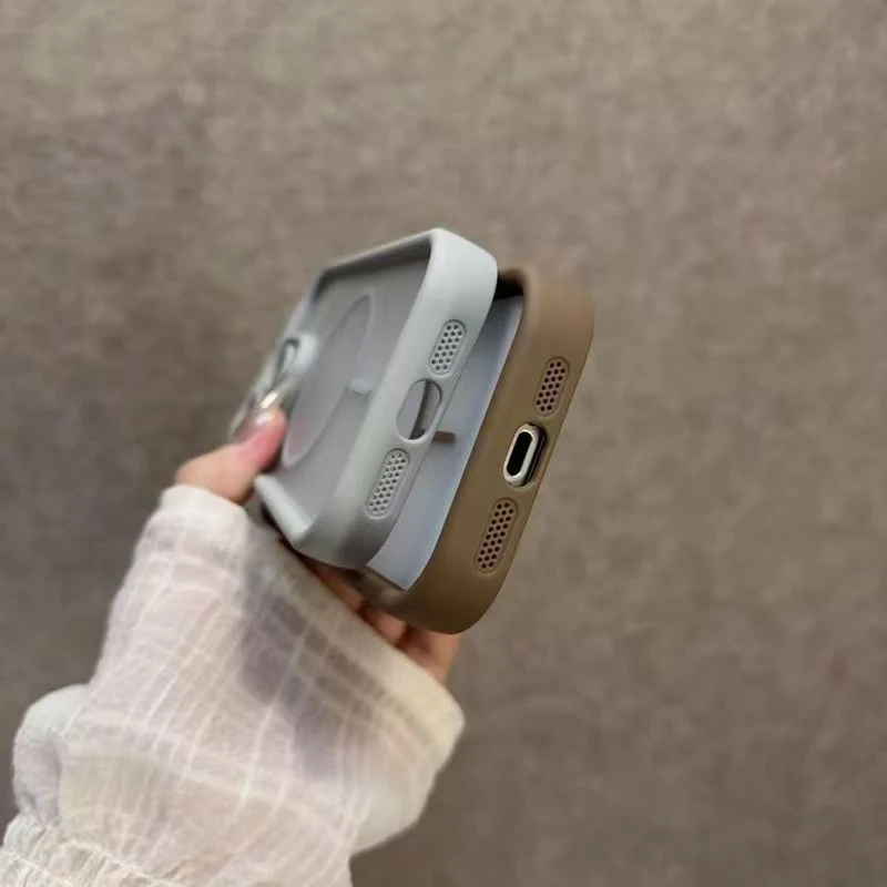 Роскошный матовый прозрачный чехол для телефона magsafe для iphone 16 - Фотография_5
