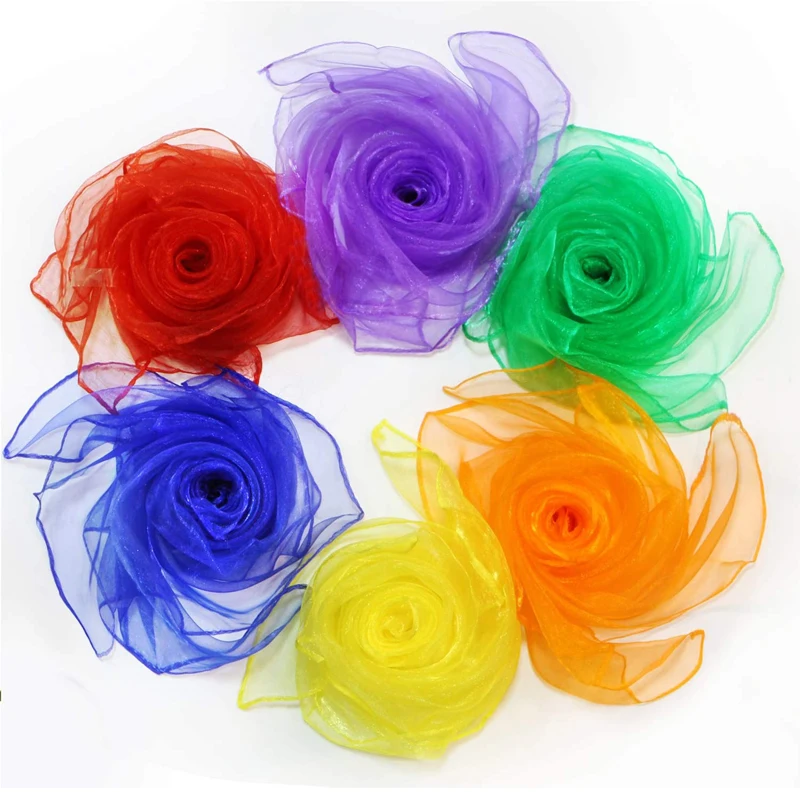 6-цветные шарфы для жонглирования для детей - Фотография_5