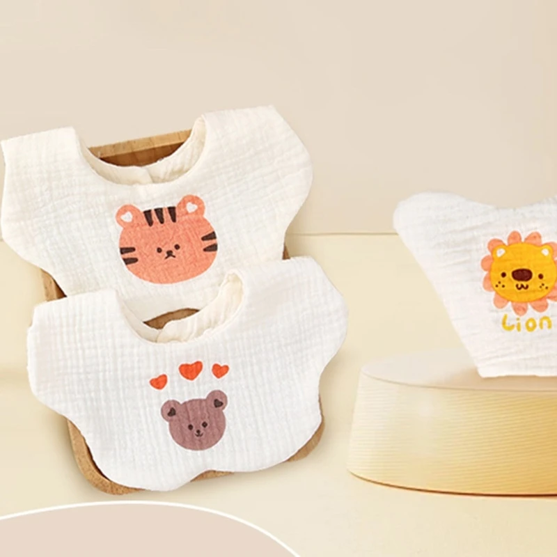 Хлопковый фартук для слюнотечения