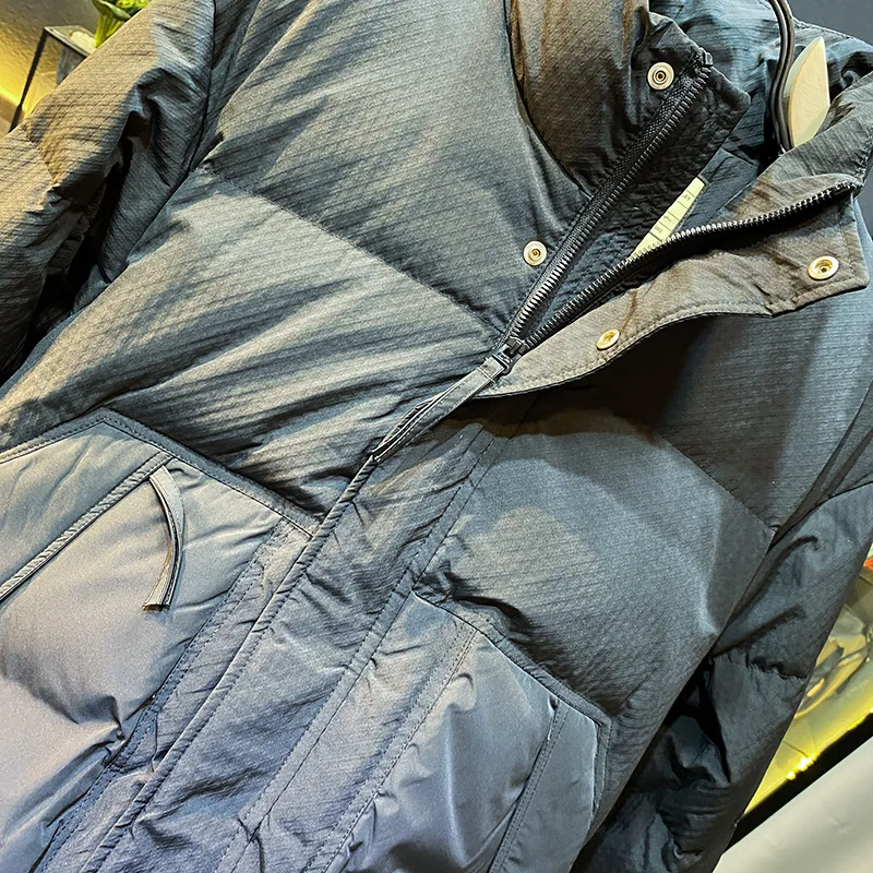 White duck down warm down jacket - Фотография_6