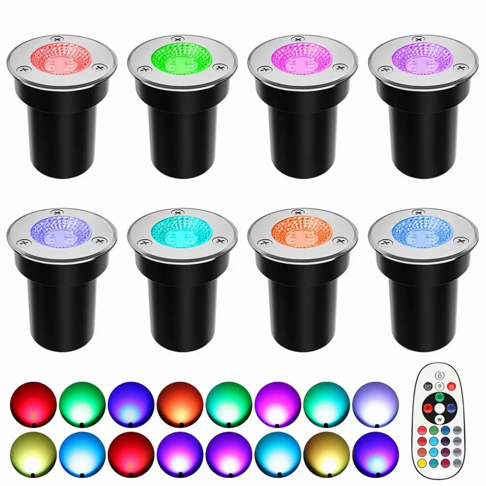 Rgbw низковольтный ландшафтный светильник