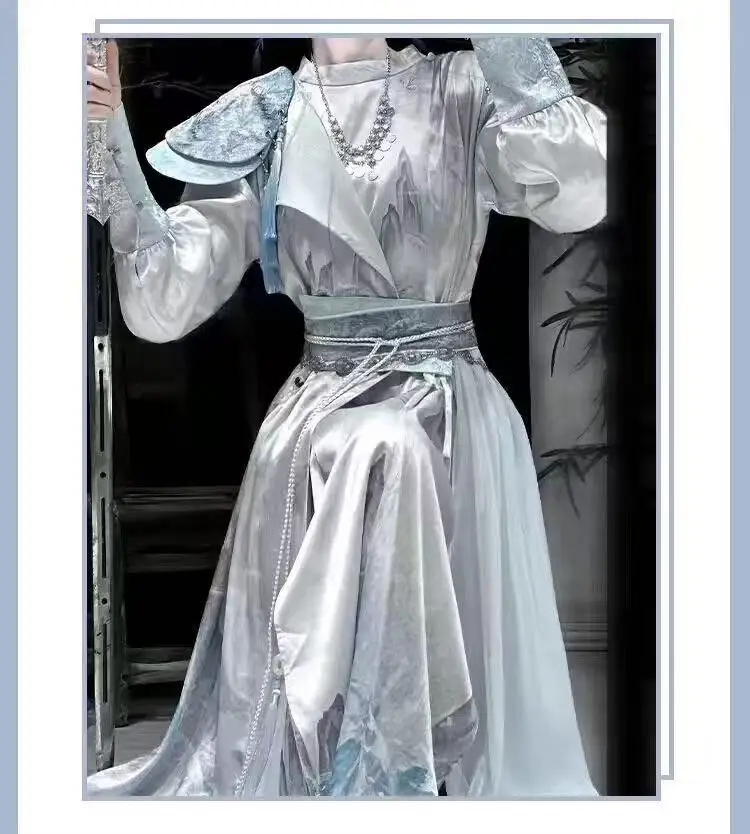 Винтажный сказочный боевой ханьфу для мужчин и женщин - Фотография_6