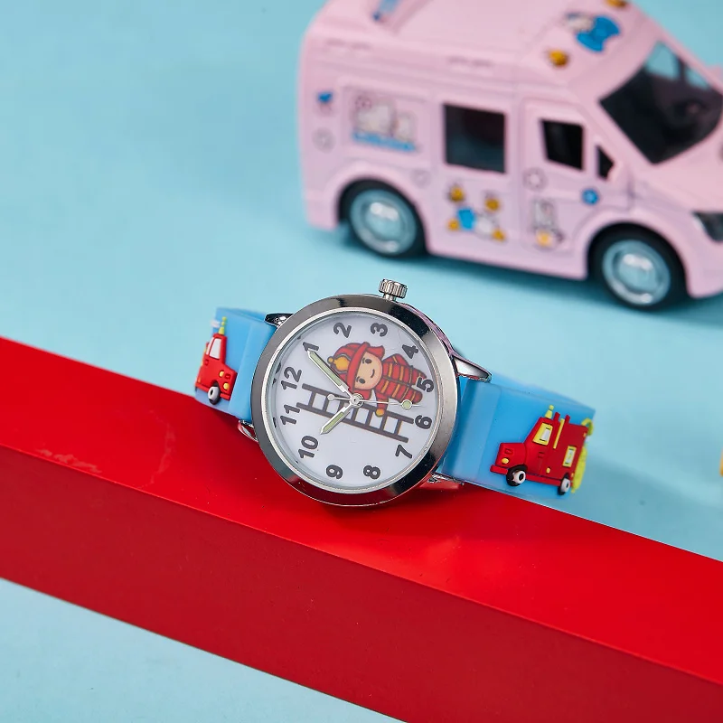 Детские часы с 3d мультяшным пожарным - Фотография_2