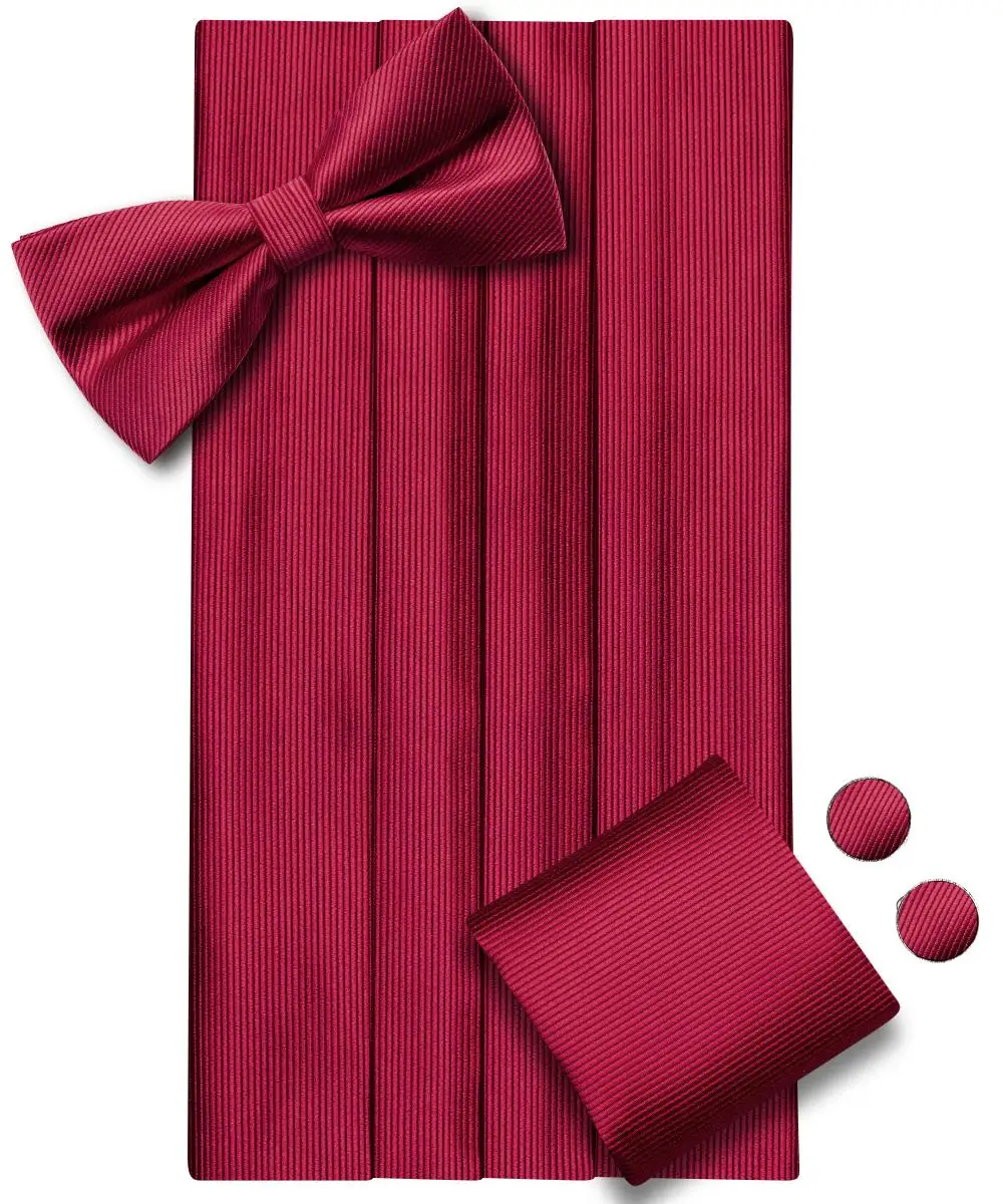 Hi-tie бургундия шелковый мужской