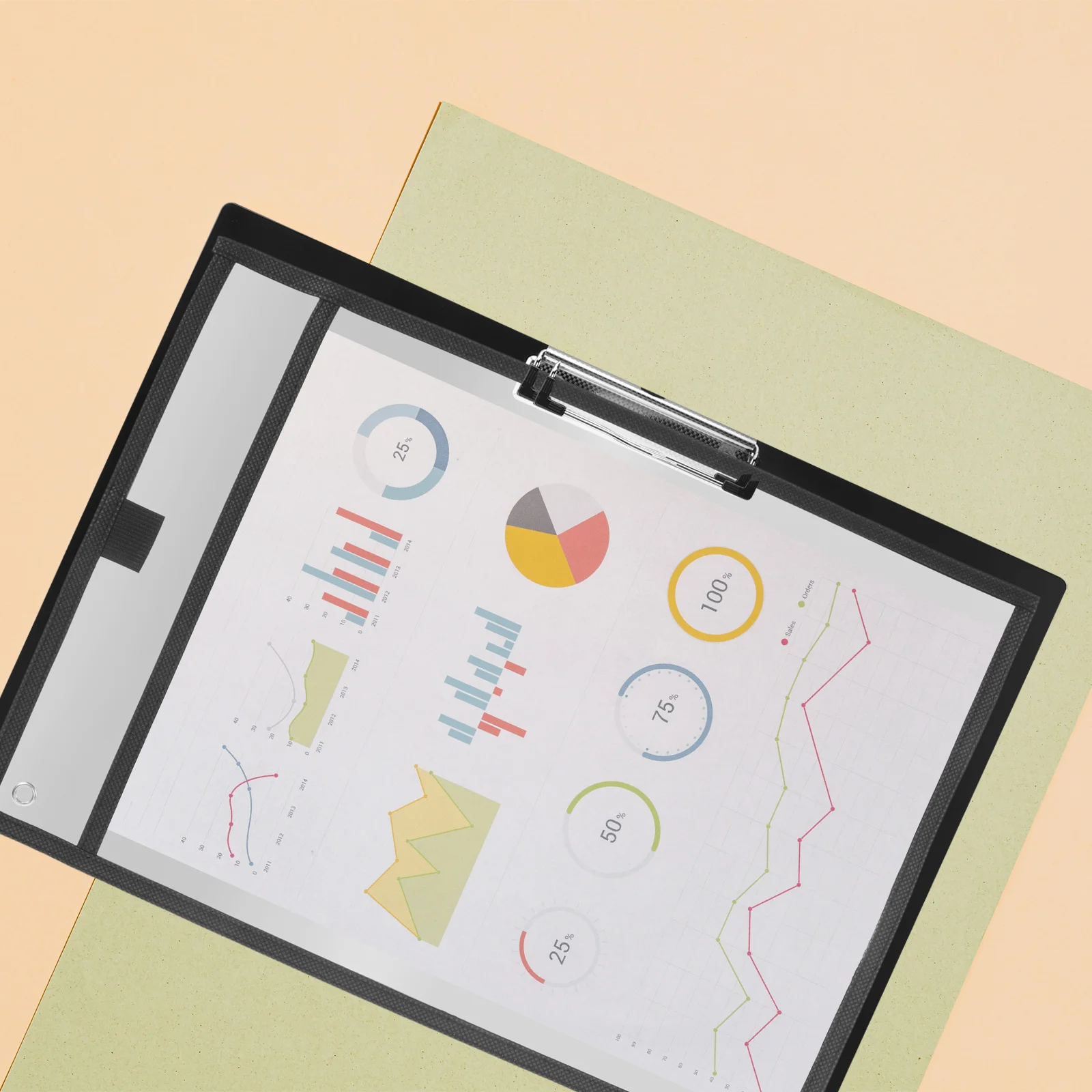 Многоразовые прозрачные пвх с карманами для сухого стирания - Фотография_5